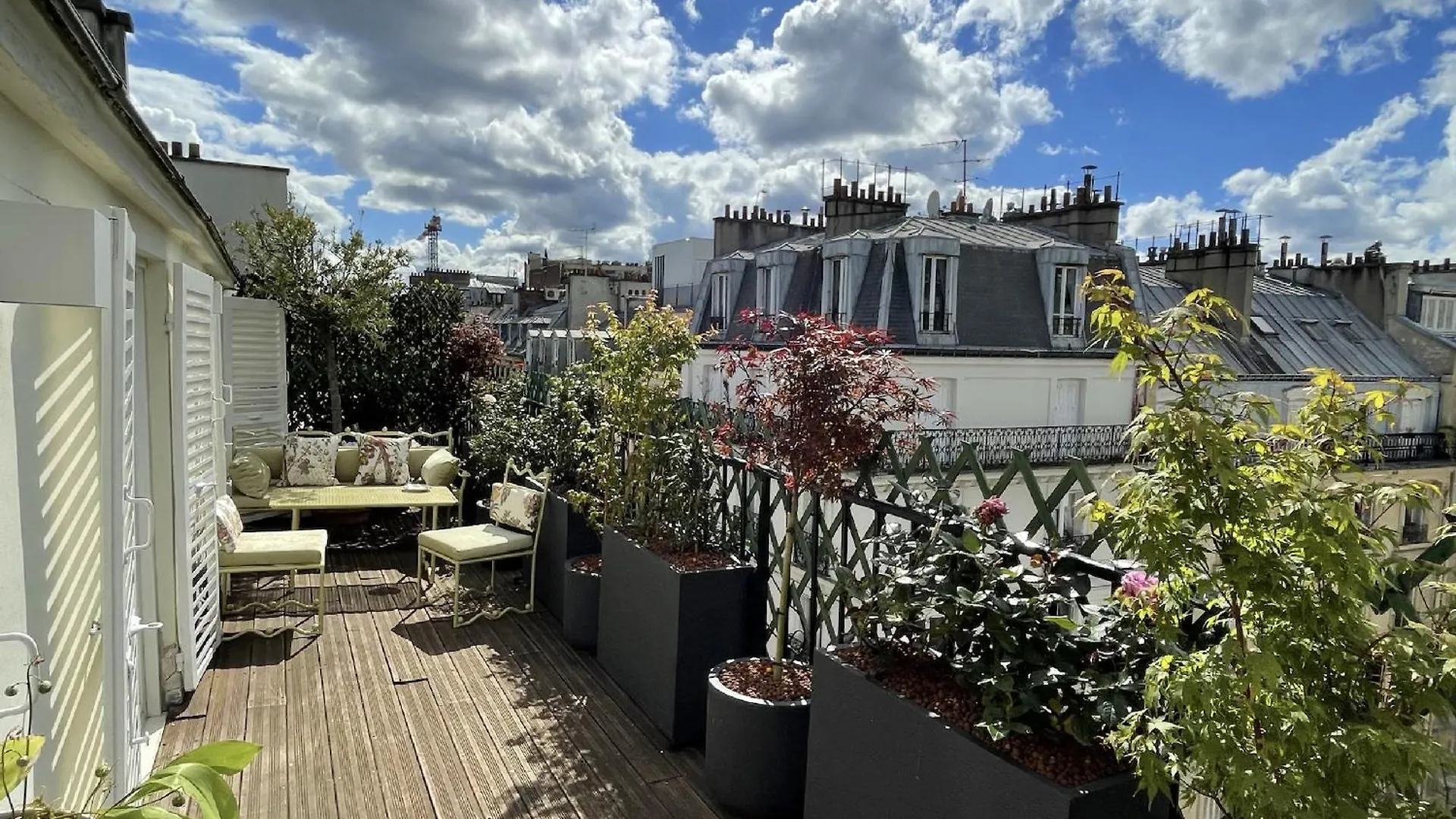 Luxueux Appartement, Avec Terrasse Vue Champs-elysees דירה פריז